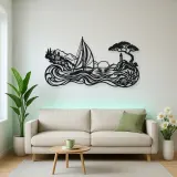 Mediterranean Sail Metal Wall Art | Coastal and Nautical Wall Decor