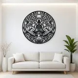 Infinite Peace Flow Metal Wall Art | Spiritual Boho Metal Decor