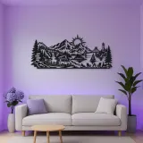 Mountain Camper Journey Metal Wall Art | Travel and City Wall Decor