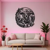 Labrador Lakeside Metal Wall Art | Pet Lover Silhouette Decor