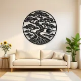 Bonsai Balance Metal Wall Art | Botanical Metal Wall Decor