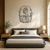 Balcony Embrace Metal Wall Art | Romantic Couple Decor - lifestyle view 5