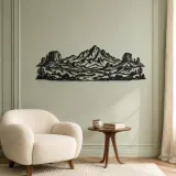 Desert Mesa Range Metal Wall Art | Nature Silhouette Decor - lifestyle view 2