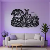 Kangaroo Outback Metal Wall Art | Wildlife Silhouette Decor