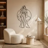 Studio Fashion Pose Metal Wall Art | Fashion Figure Wall Decor - lifestyle view 5