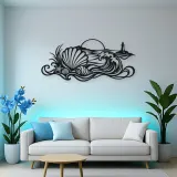 Shell and Tide Metal Wall Art | Coastal and Nautical Wall Decor