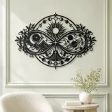 Infinite Celestial Loop Metal Wall Art | Celestial Boho Wall Decor - lifestyle view 2