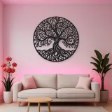 Spiral Branch Tree Metal Wall Art | Botanical Metal Wall Decor