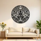 Infinite Peace Flow Metal Wall Art | Spiritual Boho Metal Decor
