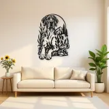 Great Dane Minimal Metal Wall Art | Pet Lover Silhouette Decor