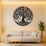 Autumn Leaf Tree Metal Wall Art | Botanical Metal Wall Decor