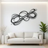 Dynamic Diagonal Flow Metal Wall Art | Modern Abstract Metal Decor