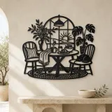 Breakfast Table Moment Metal Wall Art | Cozy Home Metal Decor - lifestyle view 3