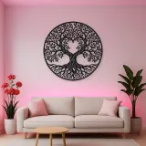 Heart Shaped Tree Metal Wall Art | Botanical Metal Wall Decor