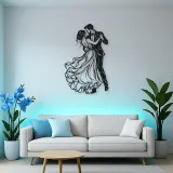 Wedding First Dance Metal Wall Art | Romantic Couple Decor