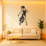 Tango Solo Figure Metal Wall Art | Movement Silhouette Decor