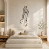 Runway Power Pose Metal Wall Art | Fashion Figure Wall Decor - lifestyle view 2