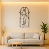 Fashion Arch Pose Metal Wall Art | Movement Silhouette Decor