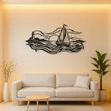 Sailboat Horizon Metal Wall Art | Coastal and Nautical Wall Decor