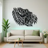 Koala Eucalyptus Metal Wall Art | Wildlife Silhouette Decor
