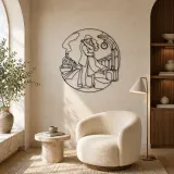Train Station Reunion Metal Wall Art | Romantic Couple Decor - lifestyle view 5