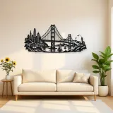 San Francisco Bridge Metal Wall Art | Travel and City Wall Decor
