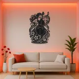 Cello Curve Metal Wall Art | Music Room Wall Decor