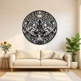 Infinite Peace Flow Metal Wall Art | Spiritual Boho Metal Decor