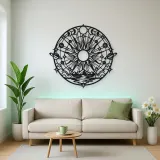 Radiant Sunburst Metal Wall Art | Celestial Boho Wall Decor