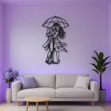 Under One Umbrella Metal Wall Art | Romantic Couple Decor