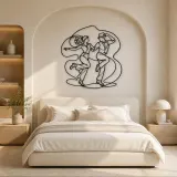 Tap Dance Rhythm Metal Wall Art | Couple Dance Wall Decor - lifestyle view 2