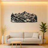 Mountain Road Journey Metal Wall Art | Travel and City Wall Decor