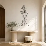 Couture Sleeve Model Metal Wall Art | Fashion Figure Wall Decor - lifestyle view 3