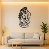 Expecting Parents Metal Wall Art | Family Silhouette Decor