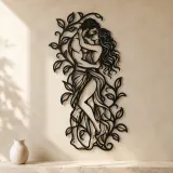 Garden Embrace Metal Wall Art | Romantic Couple Decor - lifestyle view 3