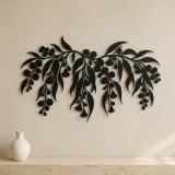 Eucalyptus Cascade Metal Wall Art | Botanical Metal Wall Decor - lifestyle view 3