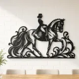 Dressage Elegance Metal Wall Art | Equestrian Wall Decor - lifestyle view 4