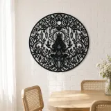 Crystal Garden Metal Wall Art | Botanical Metal Wall Decor - lifestyle view 4
