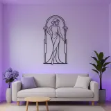 Fashion Arch Pose Metal Wall Art | Movement Silhouette Decor