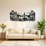 Greek Island Sail Metal Wall Art | Coastal and Nautical Wall Decor