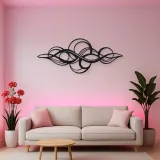 Calm Horizontal Rhythm Metal Wall Art | Modern Abstract Metal Decor