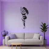 Eagle Pose Balance Metal Wall Art | Movement Silhouette Decor