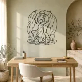Rain Dance Couple Metal Wall Art | Romantic Couple Decor - lifestyle view 4