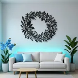 Herb Kitchen Wreath Metal Wall Art | Cozy Home Metal Decor