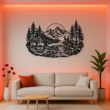 Camper Van Forest Metal Wall Art | Travel and City Wall Decor