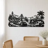 Van Life Coast Metal Wall Art | Travel and City Wall Decor - lifestyle view 4