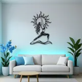 Sun Salutation Metal Wall Art | Movement Silhouette Decor