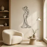Sensual Fashion Muse Metal Wall Art | Fashion Figure Wall Decor - lifestyle view 5