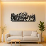 Mountain Camper Journey Metal Wall Art | Travel and City Wall Decor