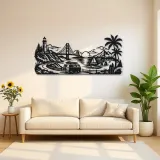 Van Life Coast Metal Wall Art | Travel and City Wall Decor